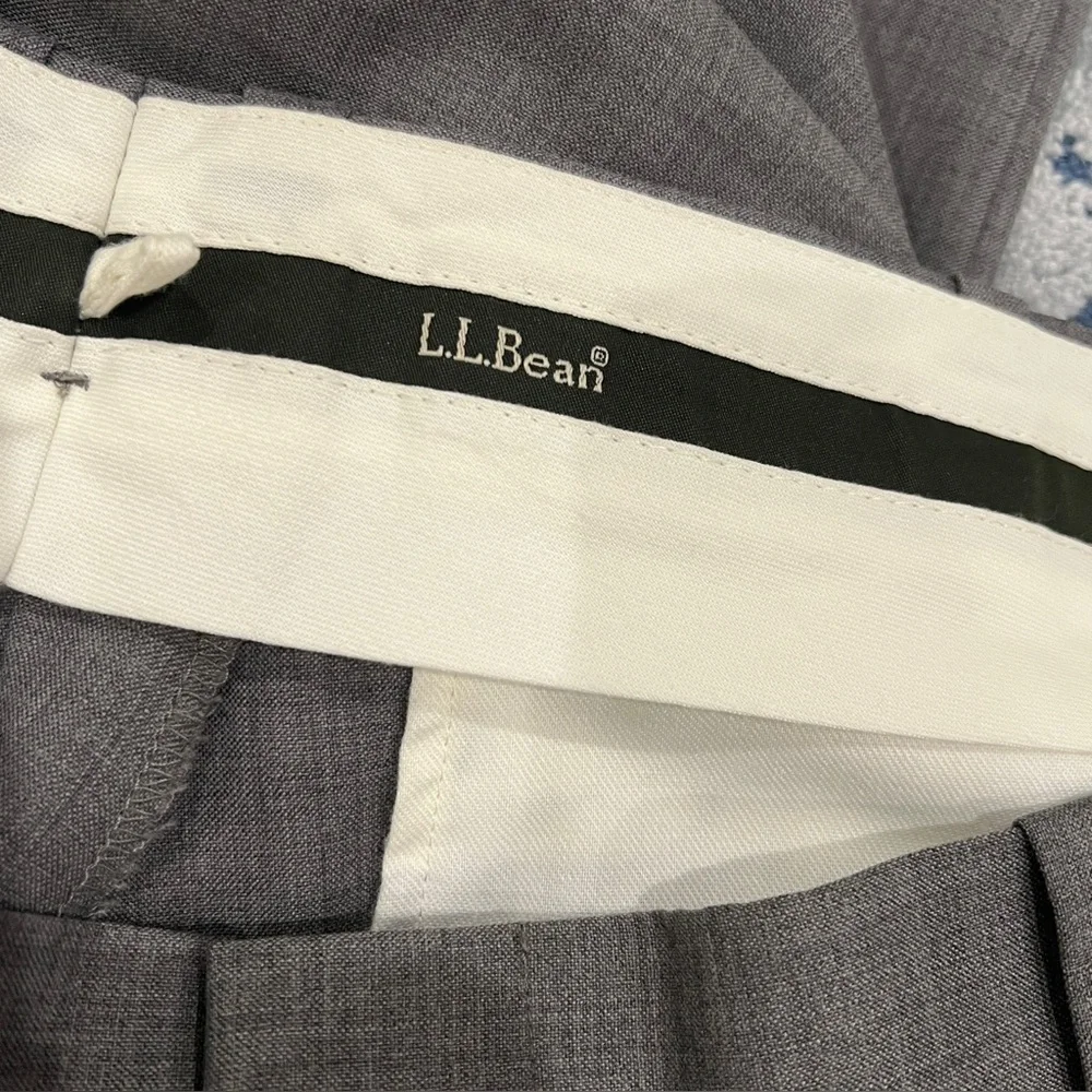 L.L. Bean 100% Wool Classic Fit Pants, Gray Size 37x32 Business, VTG Slack